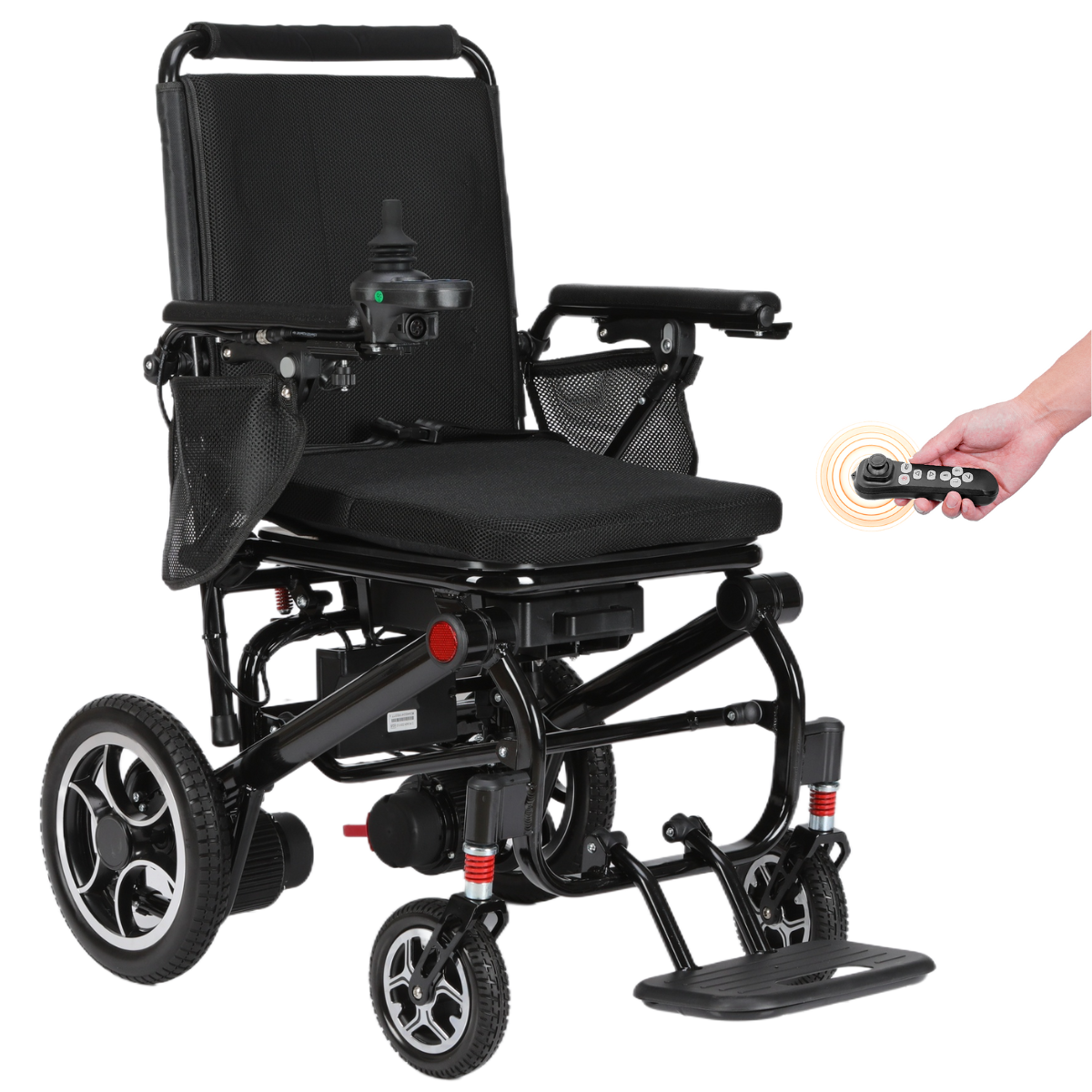 Rubicon DX07 - Lightweight Foldable Electric Wheelchair: Compact, Collapsible, and Portable Design for Easy Transportation & Travel | Power Wheelchair