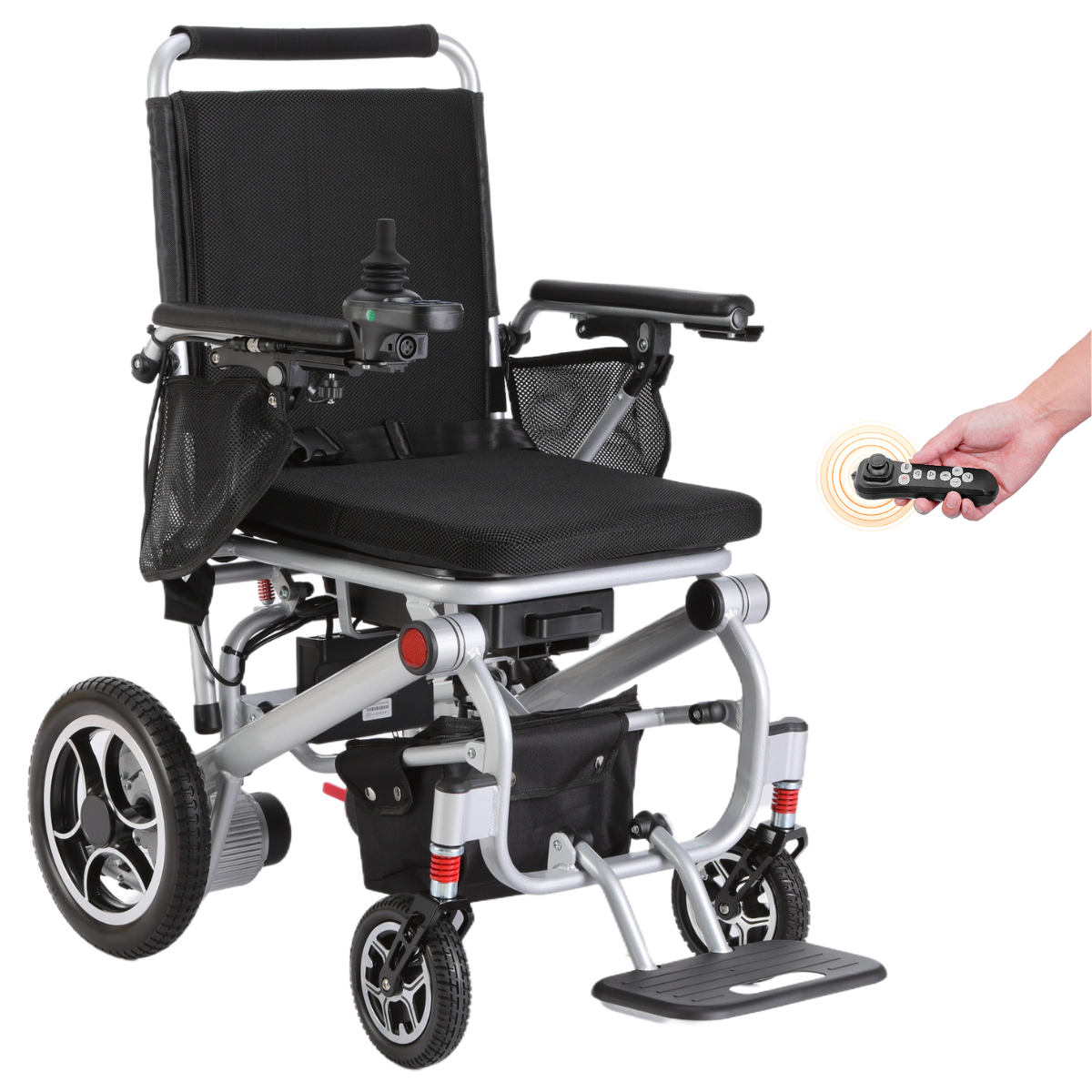 Rubicon DX07 - Lightweight Foldable Electric Wheelchair: Compact, Collapsible, and Portable Design for Easy Transportation & Travel | Power Wheelchair