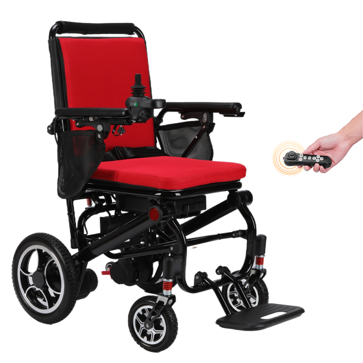 Rubicon DX07 - Lightweight Foldable Electric Wheelchair: Compact, Collapsible, and Portable Design for Easy Transportation & Travel | Power Wheelchair
