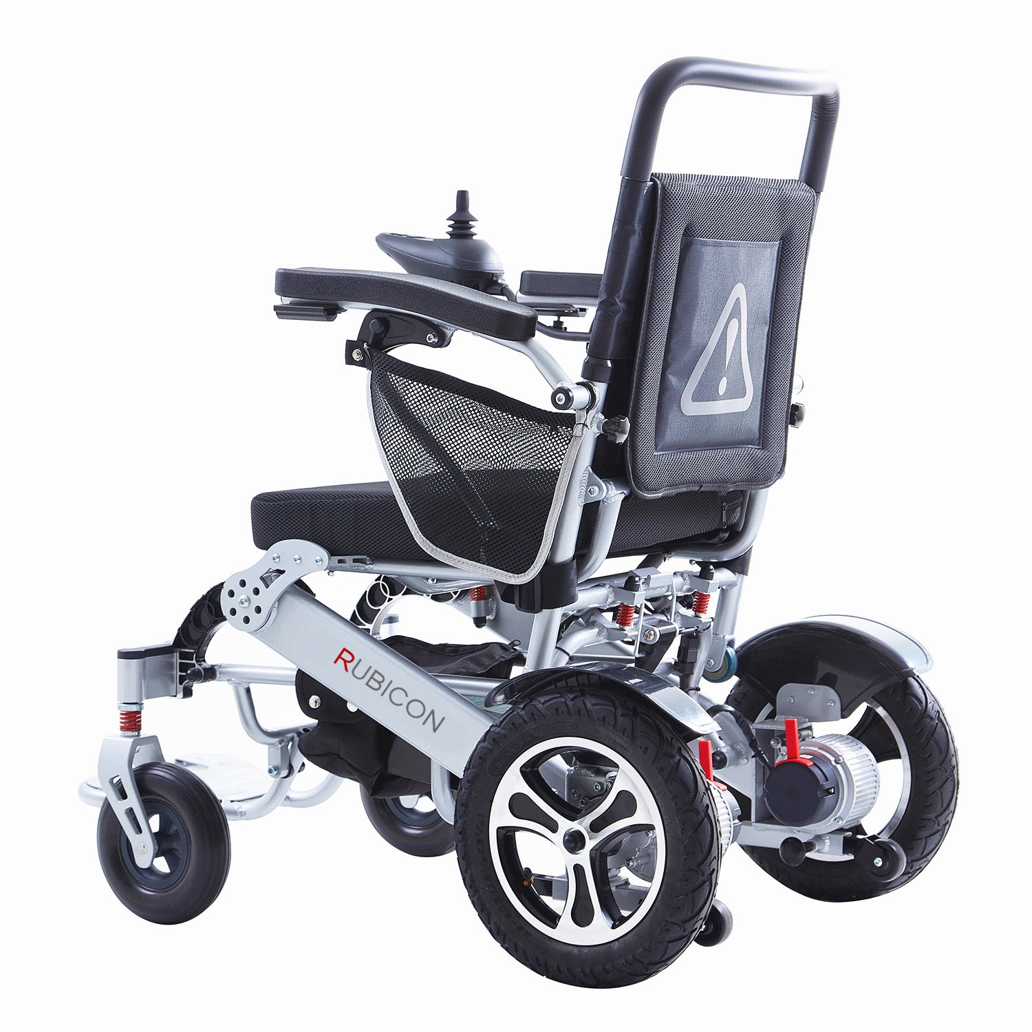 Rubicon DX17 - Automatic Folding & Unfolding Portable Electric Wheelchair: Collapsible, Lightweight & All Terrain | Dual Motor Power Wheelchair