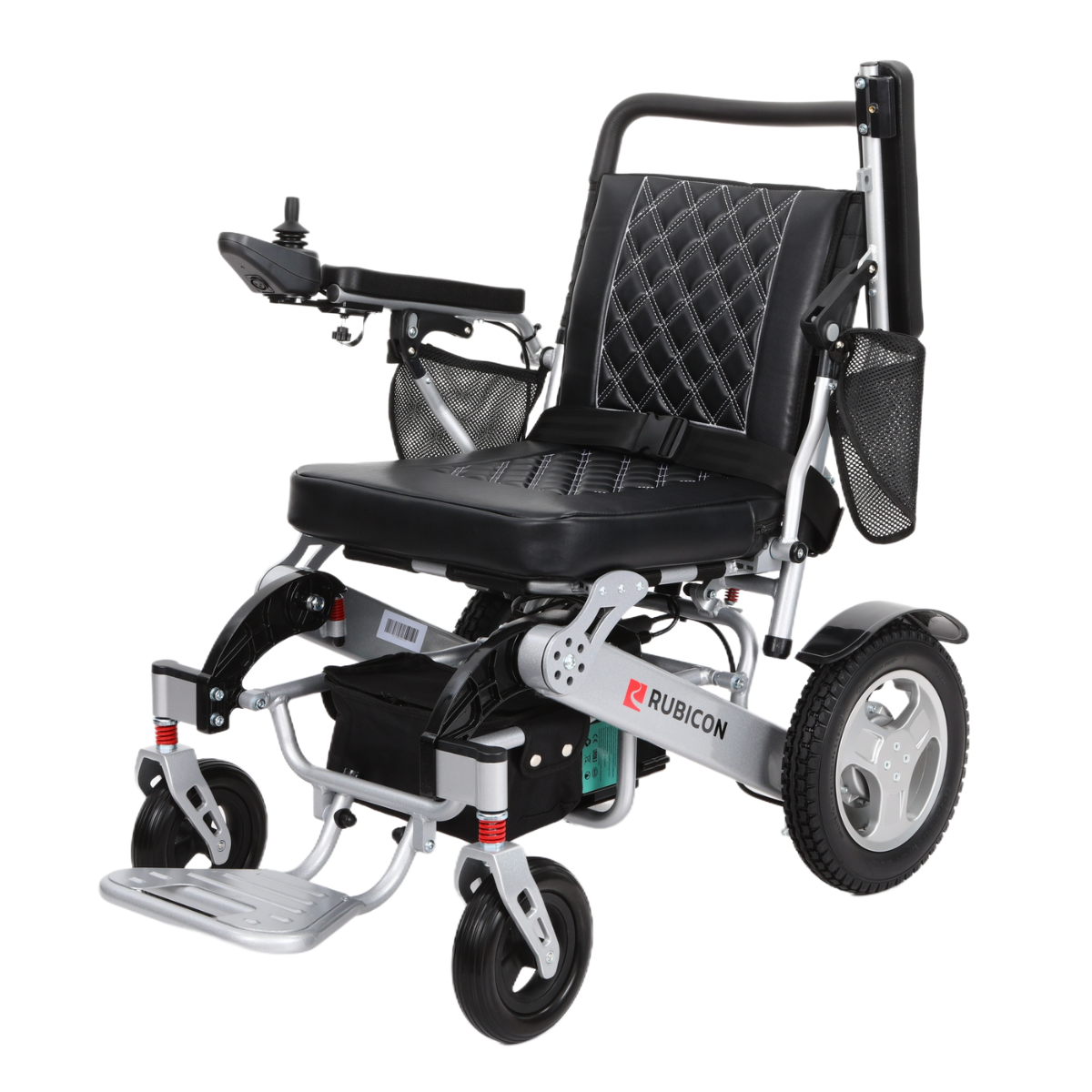 Rubicon DX12 - Deluxe Premium Electric Wheelchair with Brushless Dual Motors: High Quality, Long Range, Foldable | All Terrain Power Wheelchair