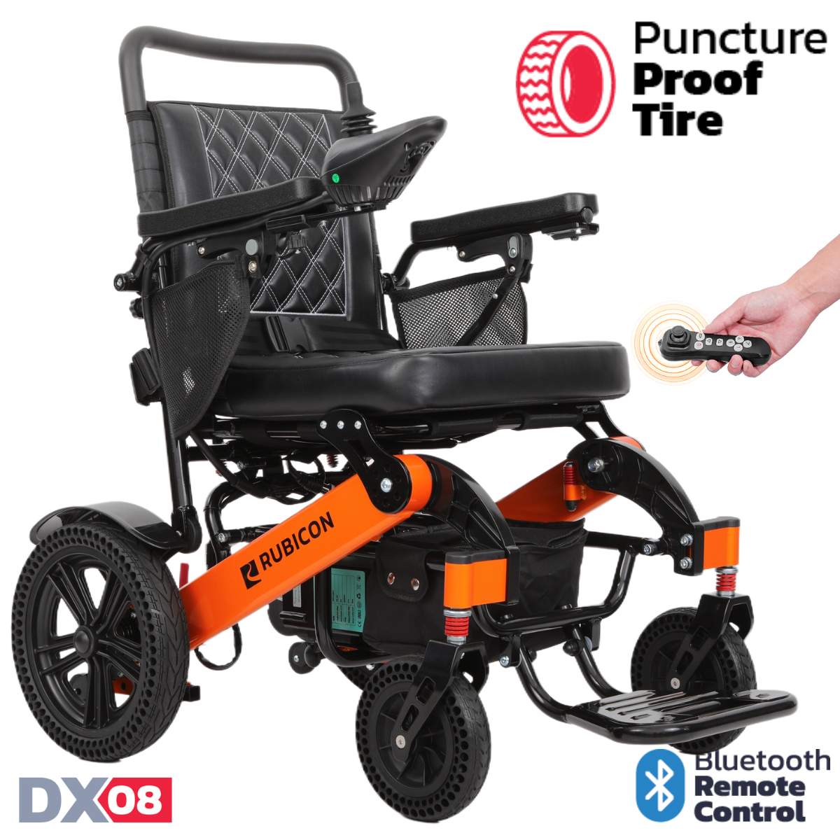 Rubicon DX08 - All Terrain & Heavy Duty Electric Wheelchair