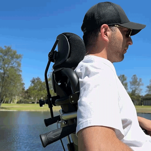 Rubicon DX11 - Reclining Electric Wheelchair with Adjustable Headrest: Foldable, Long Range, All Terrain & Heavy-Duty | Dual Motor Power Wheelchair