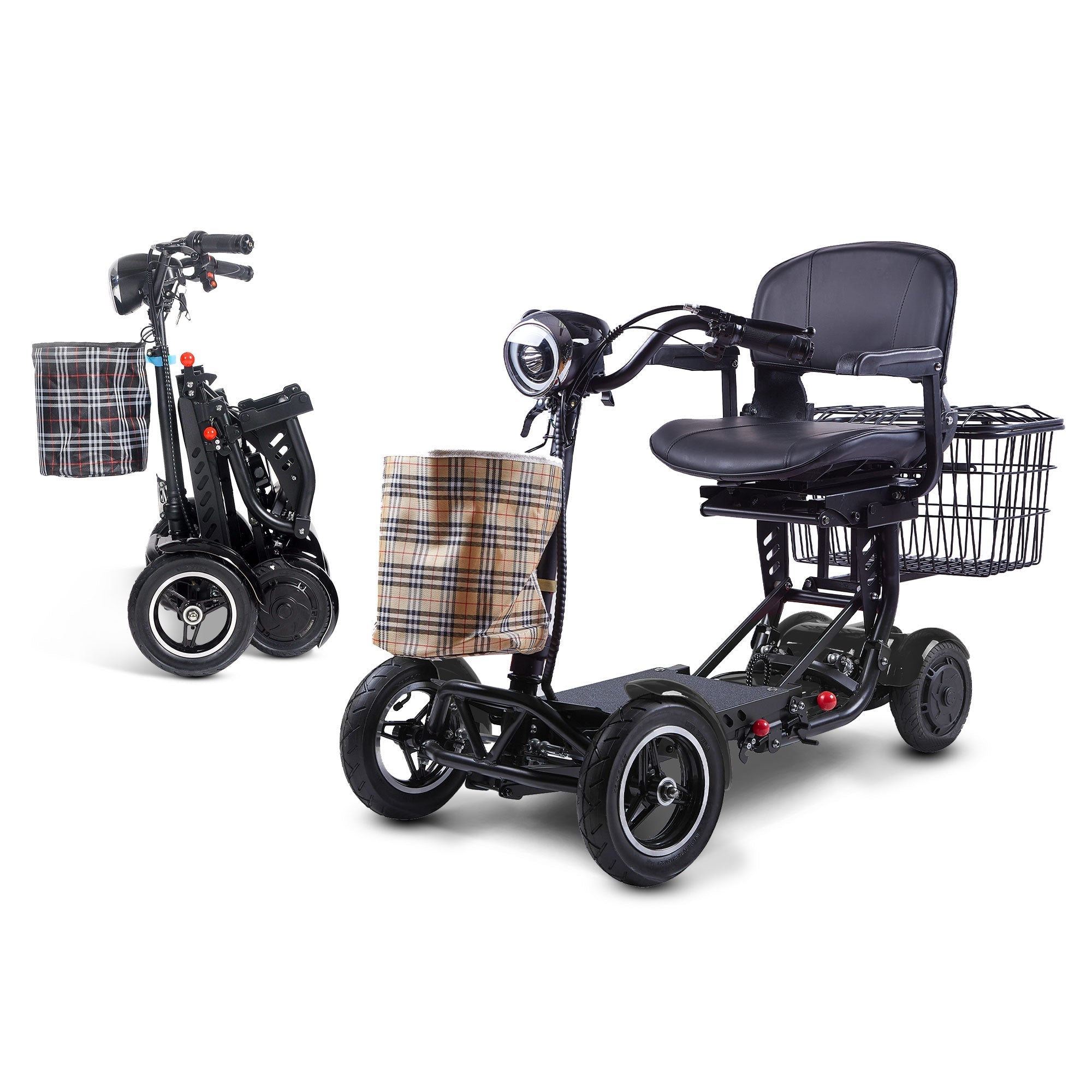 Rubicon FX03 – All Terrain, Foldable, 4-Wheel Mobility Scooter with Basket for Seniors & Disabled Adults | Lightweight, 3-Speed, 25-Mile Range