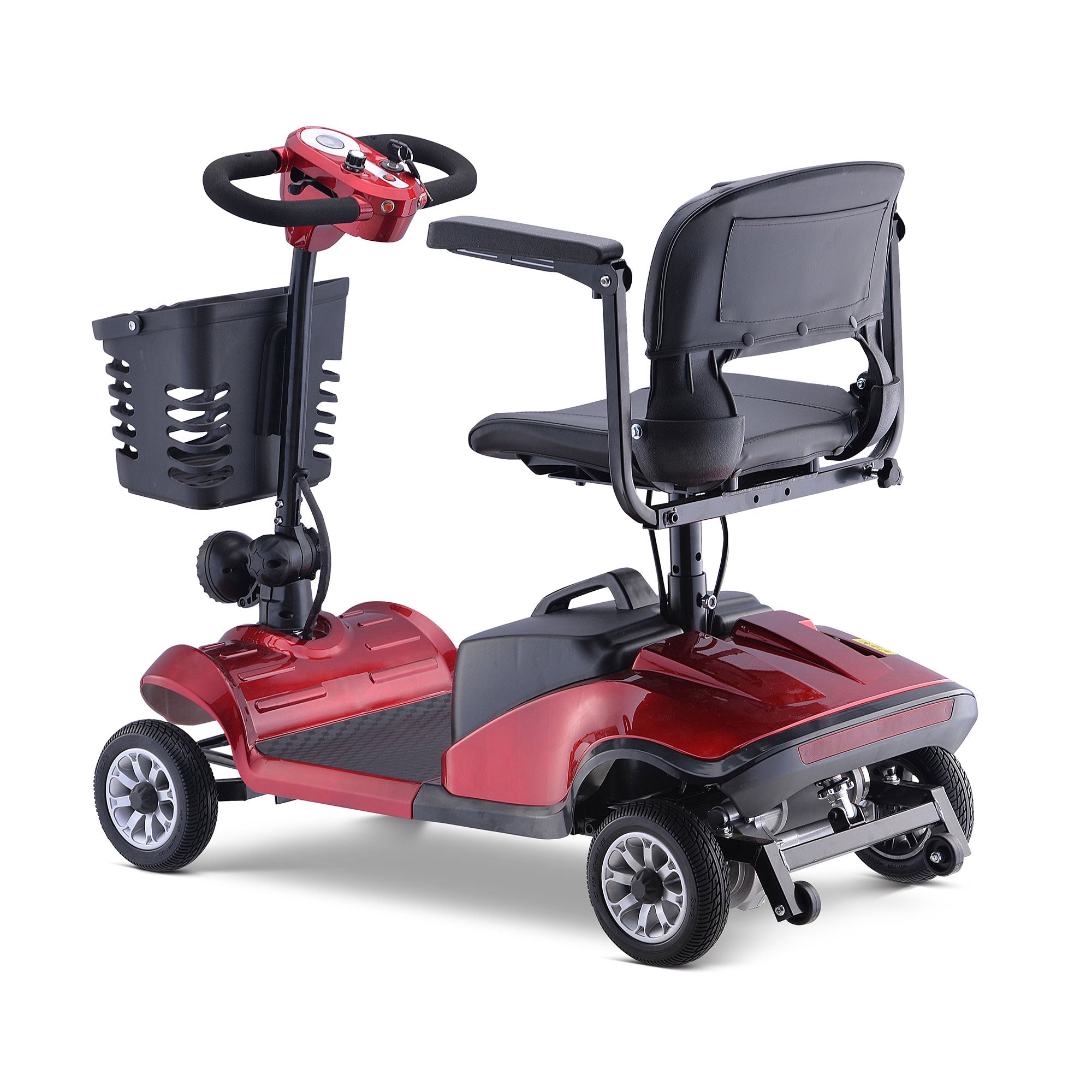 Rubicon FX01 - All Terrain Foldable Mobility Scooter with Basket for Seniors | 4-Wheel, Long-Range, Lightweight & Portable Disability Scooter