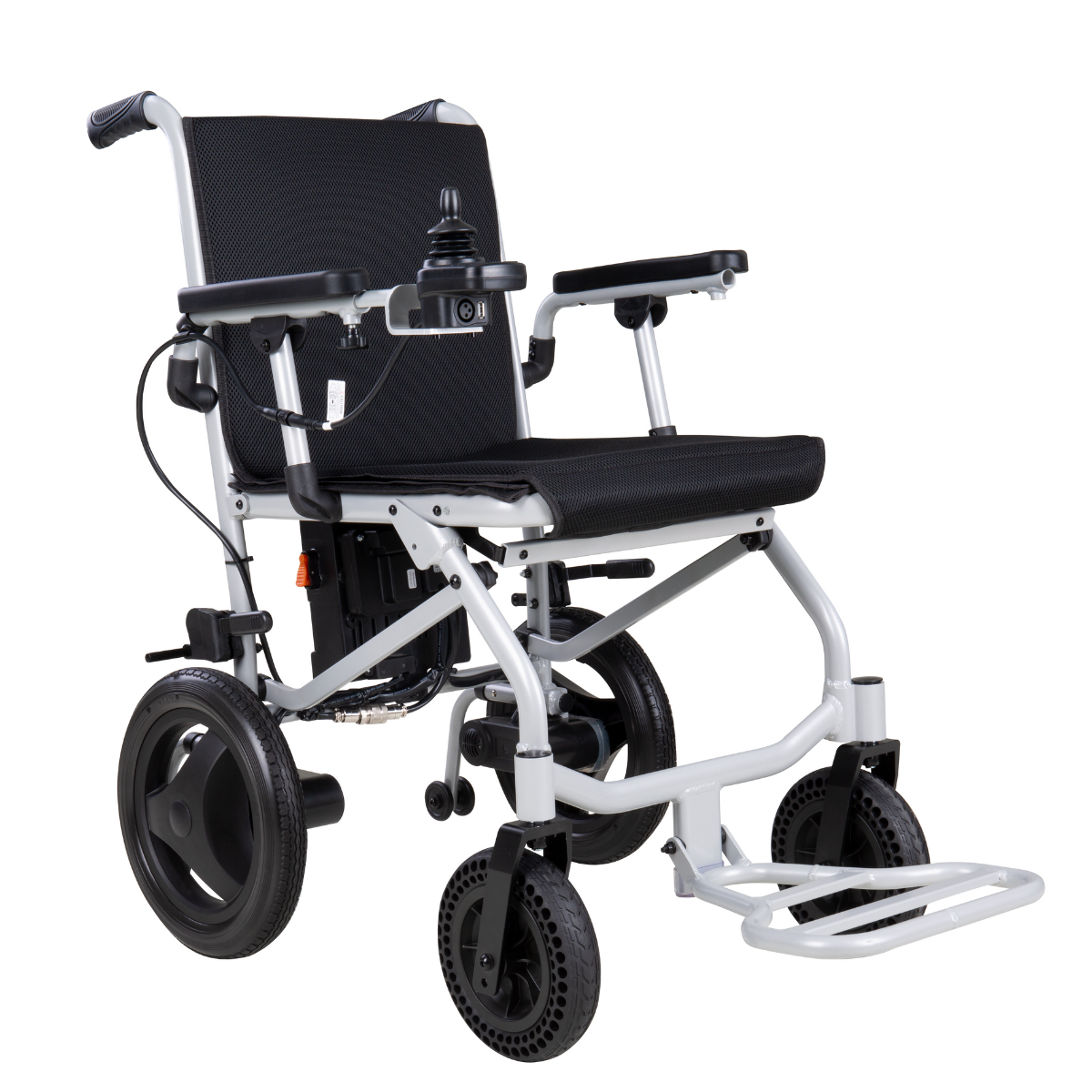 Rubicon DX04 - World's Lightest Electric Wheelchair: Ultra Lightweight, Foldable & Portable for Travel | Dual Motor, Power Wheelchair for Seniors