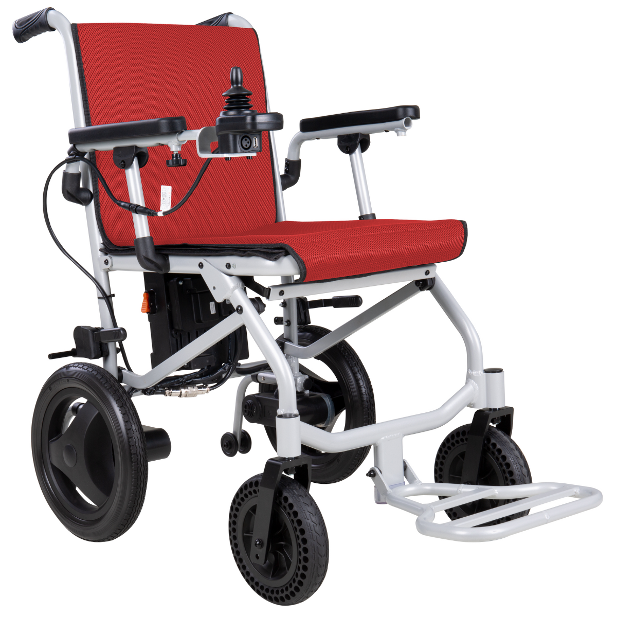 Rubicon DX04 - World's Lightest Electric Wheelchair: Ultra Lightweight, Foldable & Portable for Travel | Dual Motor, Power Wheelchair for Seniors