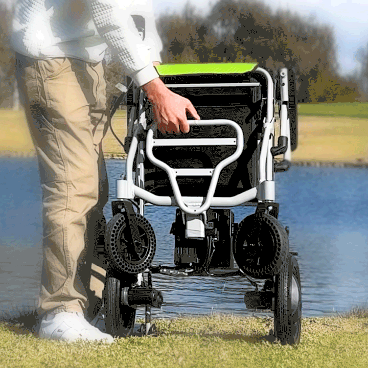 Rubicon DX04 - World's Lightest Electric Wheelchair: Ultra Lightweight, Foldable & Portable for Travel | Dual Motor, Power Wheelchair for Seniors