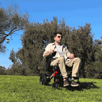 Rubicon DX14 - Longest Range Premium Electric Wheelchair for All-Terrain & Indoor Use | Foldable, Lightweight, Dual Motor Powered for Seniors