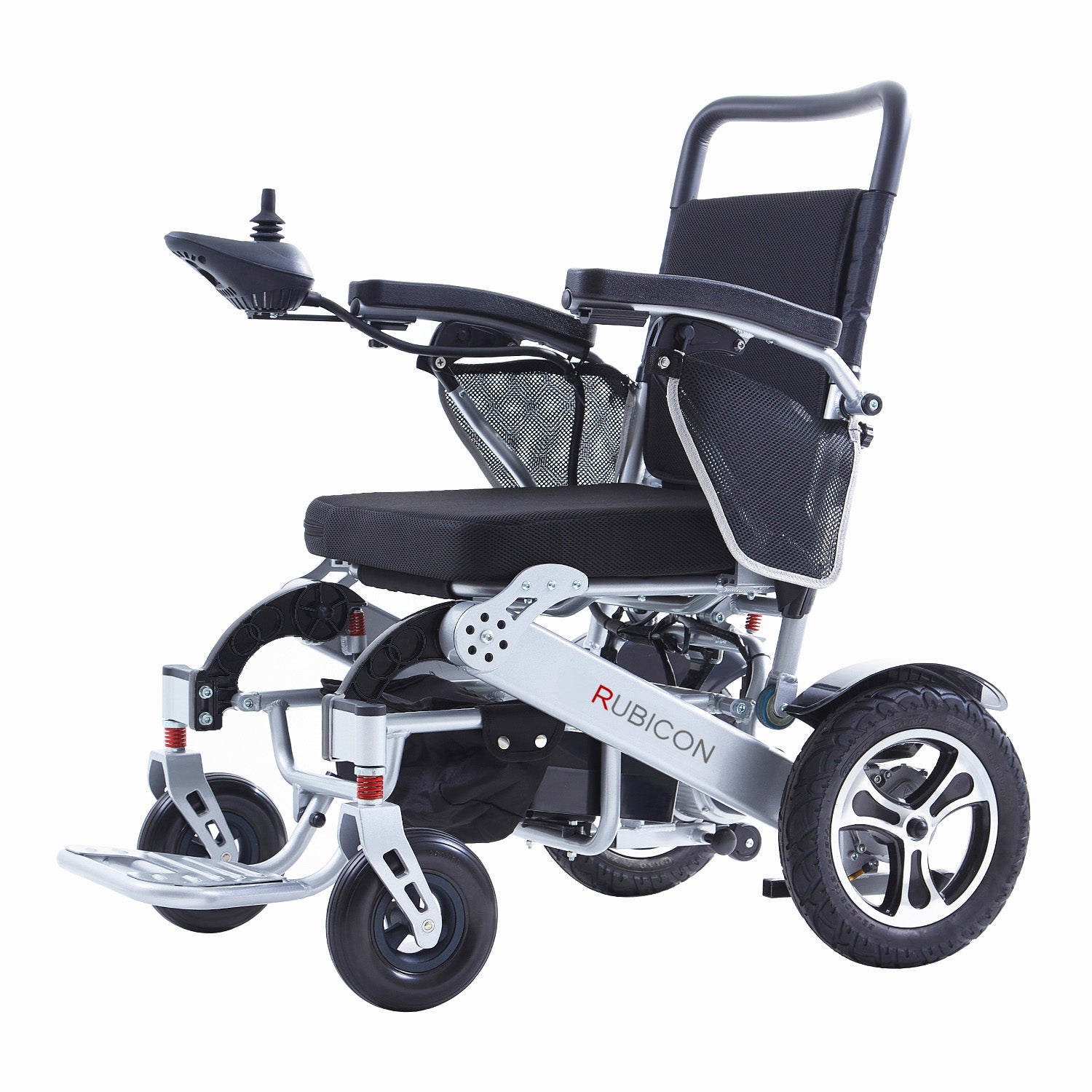 Rubicon DX17 - Automatic Folding & Unfolding Portable Electric Wheelchair: Collapsible, Lightweight & All Terrain | Dual Motor Power Wheelchair
