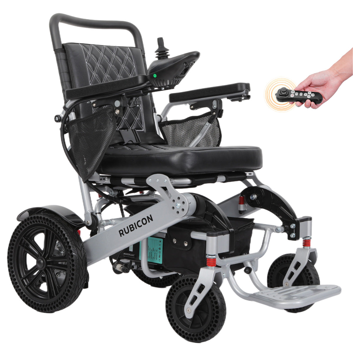 DX17 - Automatic Folding & Unfolding Portable Electric Wheelchair: Collapsible, Lightweight & All Terrain | Travel Friendly Power Wheelchair