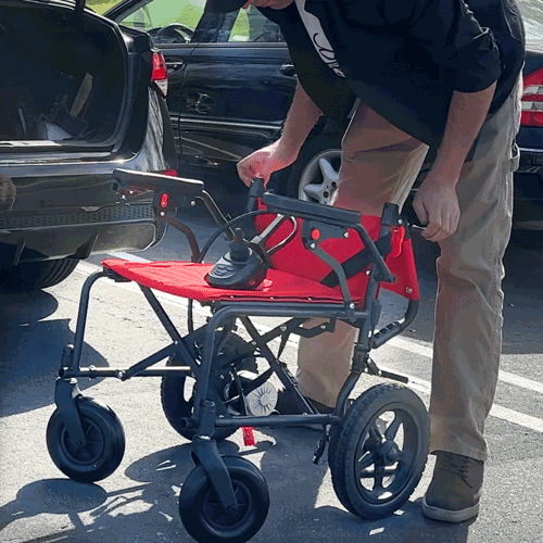 Rubicon DX02 - Affordable, Lightweight & Powerful Electric Wheelchair: Foldable, Portable & Airline-Approved for Travel | Economical Power Wheelchair