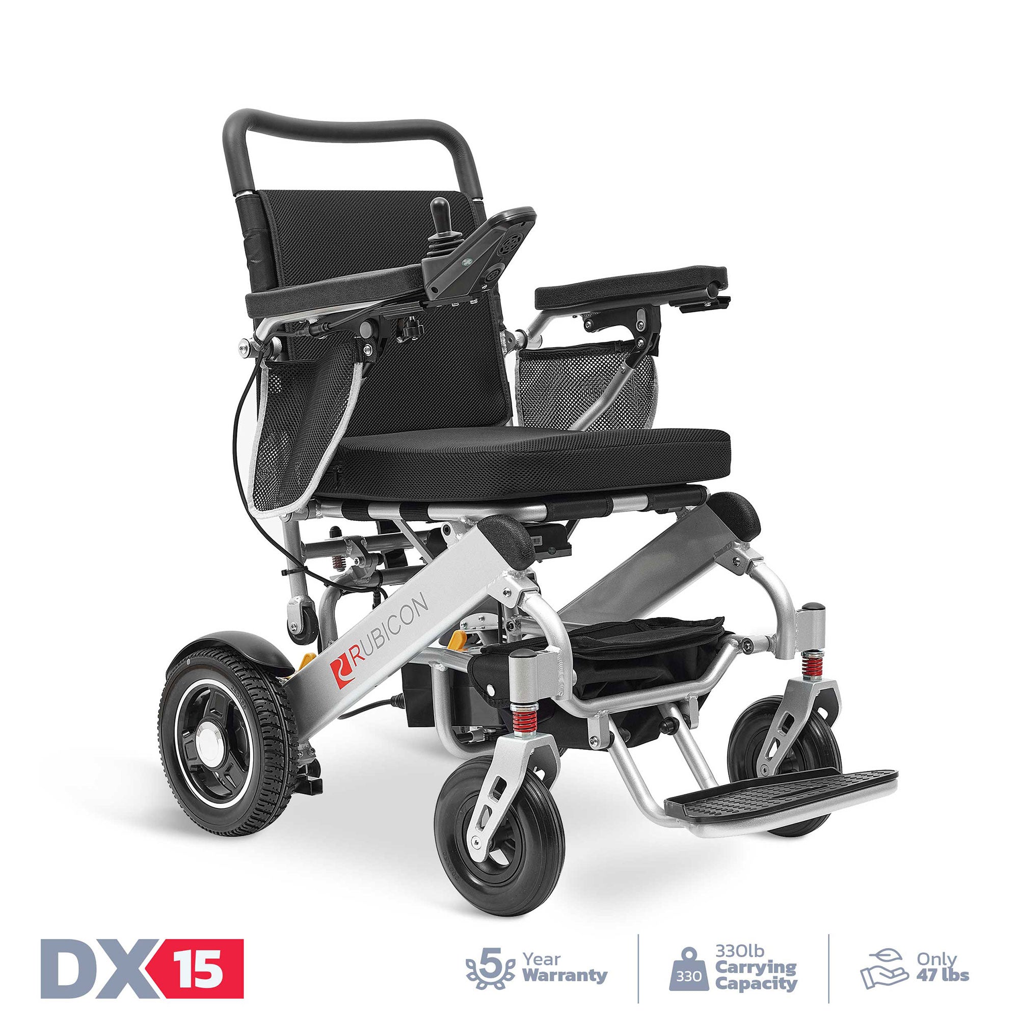Rubicon DX15 - Lightweight and Brushless Motors Luxurious Electric Wheelchair - Electricwheelchair.Store