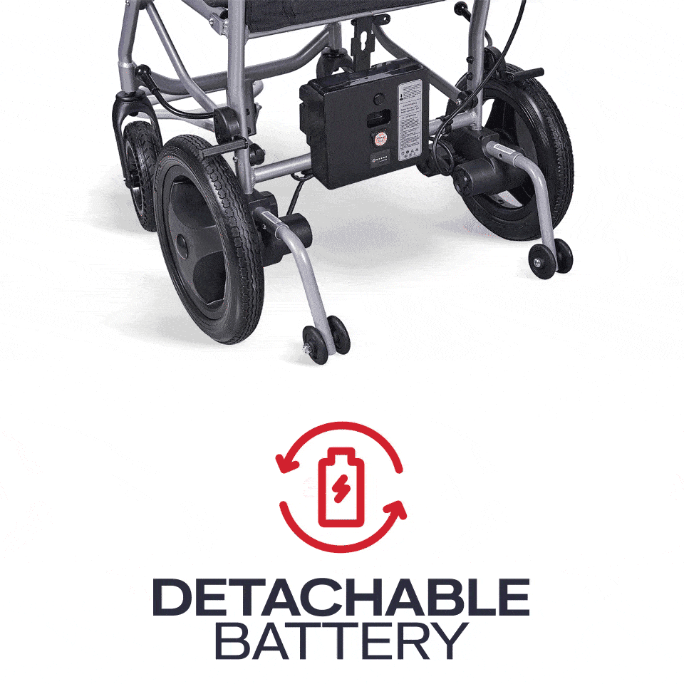 Detachable Battery Powe Wheelchair