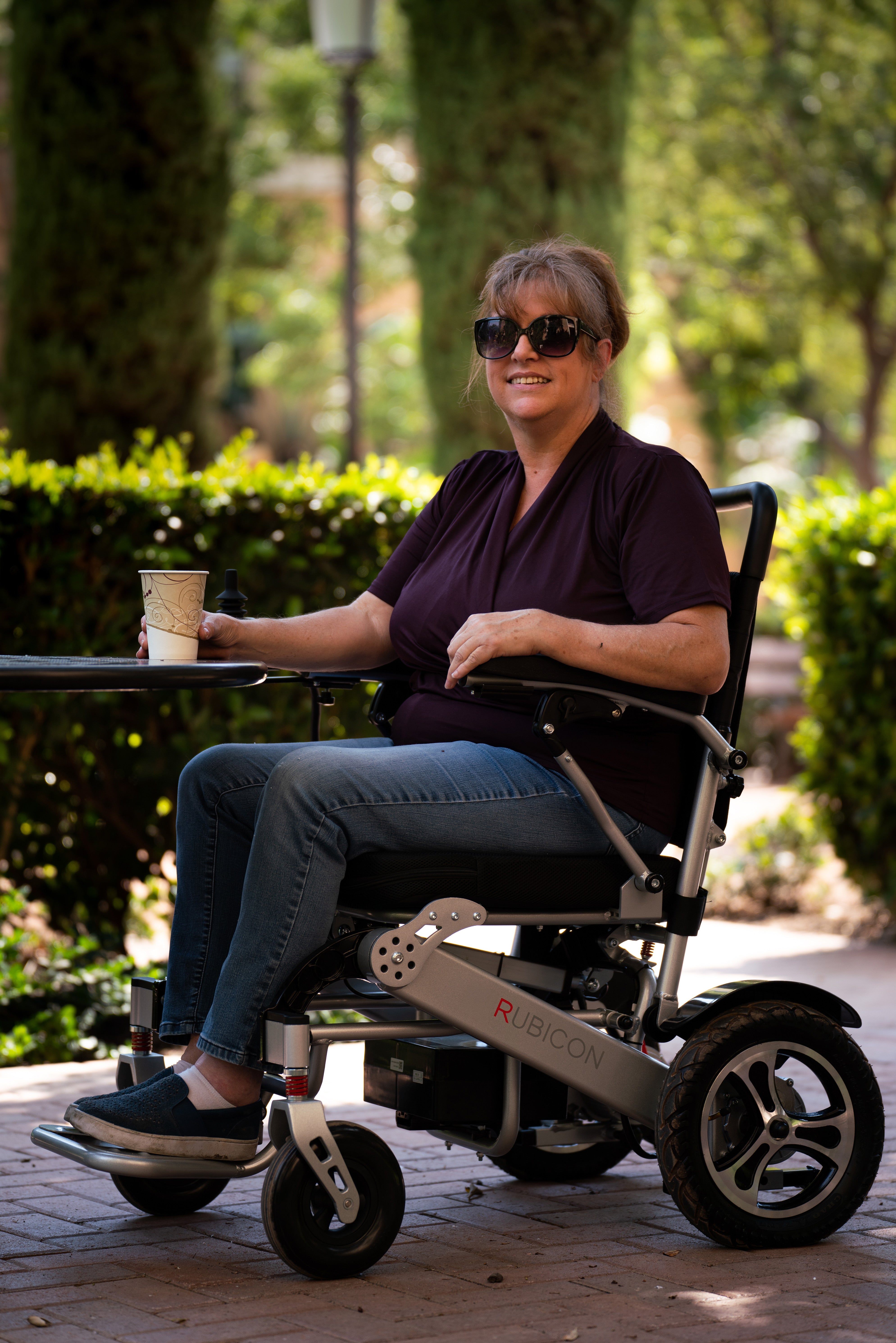 DX17 - Automatic Folding & Unfolding Portable Electric Wheelchair: Collapsible, Lightweight & All Terrain | Travel Friendly Power Wheelchair